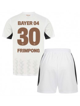 Bayer Leverkusen Jeremie Frimpong #30 Auswärts Trikotsatz für Kinder 2024-25 Kurzarm (+ Kurze Hosen)